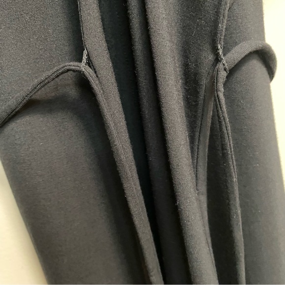 NWT Vince Double V-Neck Popover Dress Black Size XL - Picture 11 of 13